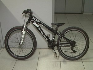 A bicicleta roubada foi recuperada
