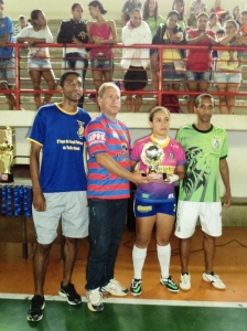 Eliane Ribeiro atleta da Sociedade Esportiva Cultural Wan der Maas foi a artilheira da Copa com oito gols