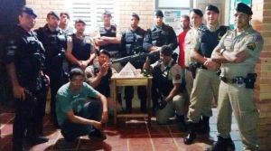 Militares que participaram da operação em Itaipé