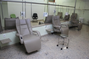 Sala de atendimento à população do Hospital Bom Samaritano 