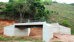 Reforma de ponte na região de Santa Maria