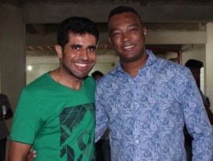 Professor Jessé com o cantor Marquinhos Gomes