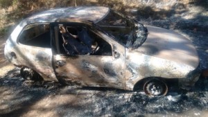 O veículo conduzido pela vítima foi encontrado incendiado na zona rural do município
