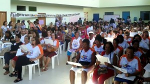 Parte do público durante o evento, que contou com a presença de várias autoridades municipais e acadêmicos