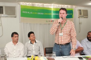 O presidente do estadual da Emater, Glenio Martins, salientou o papel da empresa para estimular a comercialização de produtos